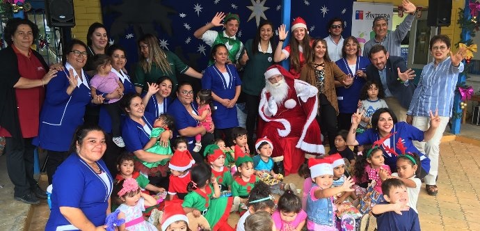 La actividad se realizó en conjunto con Fundación Integra promoviendo una Navidad con sentido. 